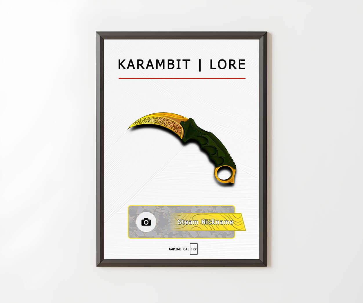 POSTER KARAMBIT - LORE (WHITE)