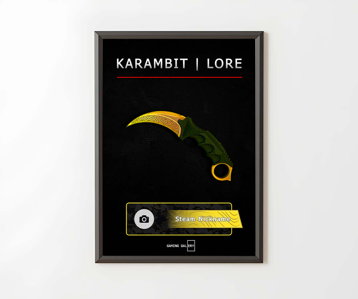 POSTER KARAMBIT - LORE (BLACK)