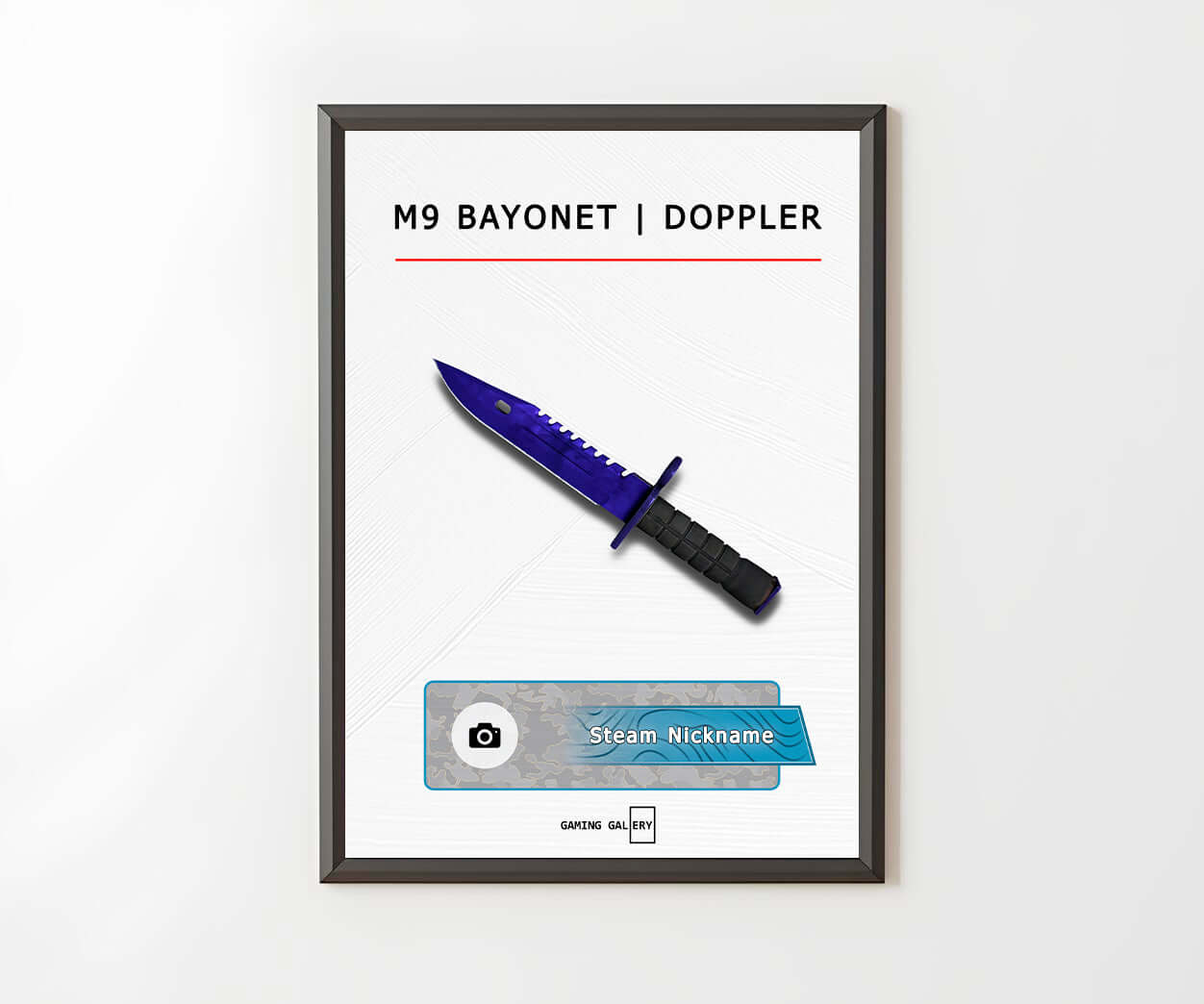 POSTER M9 BAYONET - DOPPLER (WHITE)