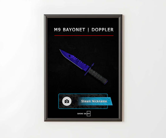 POSTER M9 BAYONET - DOPPLER (BLACK)