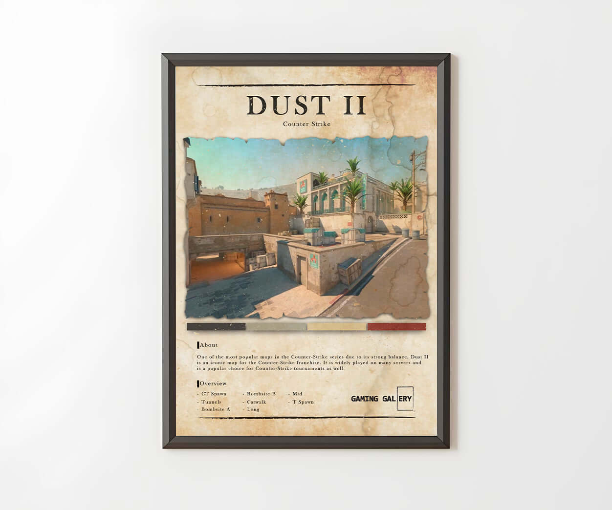 DUST II MAP POSTER