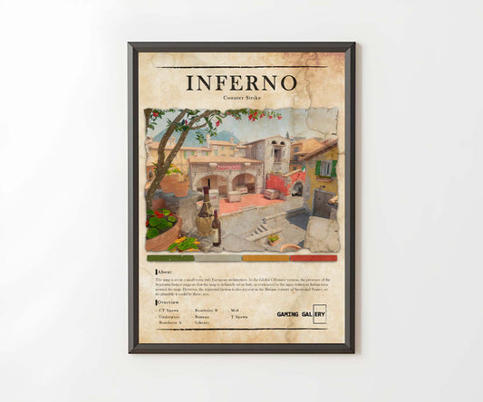 INFERNO MAP POSTER