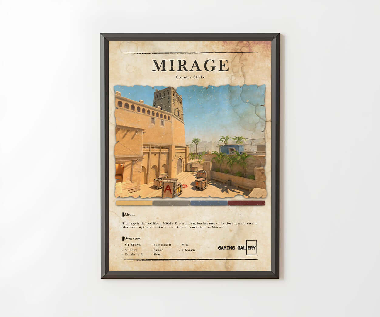 MIRAGE MAP POSTER