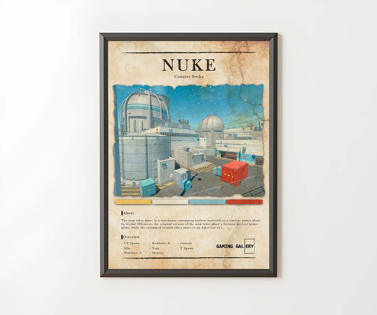 NUKE MAP POSTER